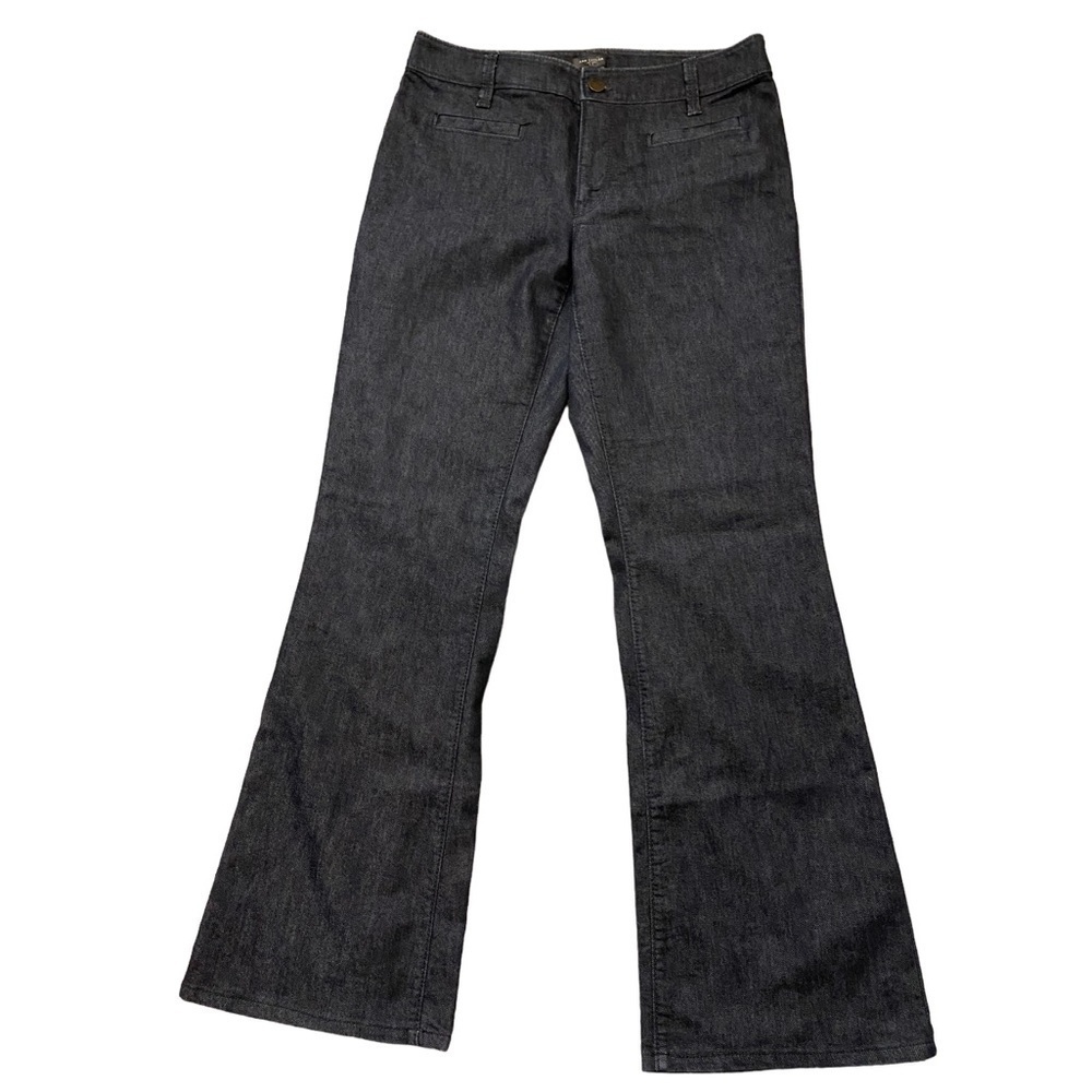 ANN TAYLOR CURVE THE FLARE DARK DENIM SIZE 2